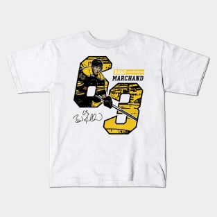 Brad Marchand Boston Offset Kids T-Shirt